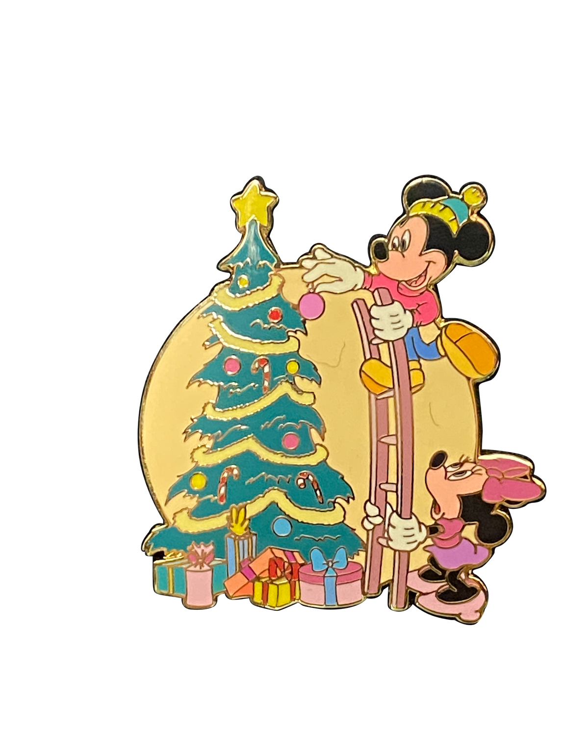 MICKEY AND MINNIE DECORATING TREE- CARD 26 3 034315