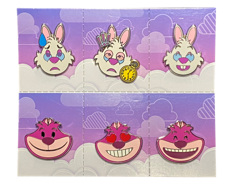 EMOJI WHITE RABBIT & CHESHIRE CAT SET 27 9 122477