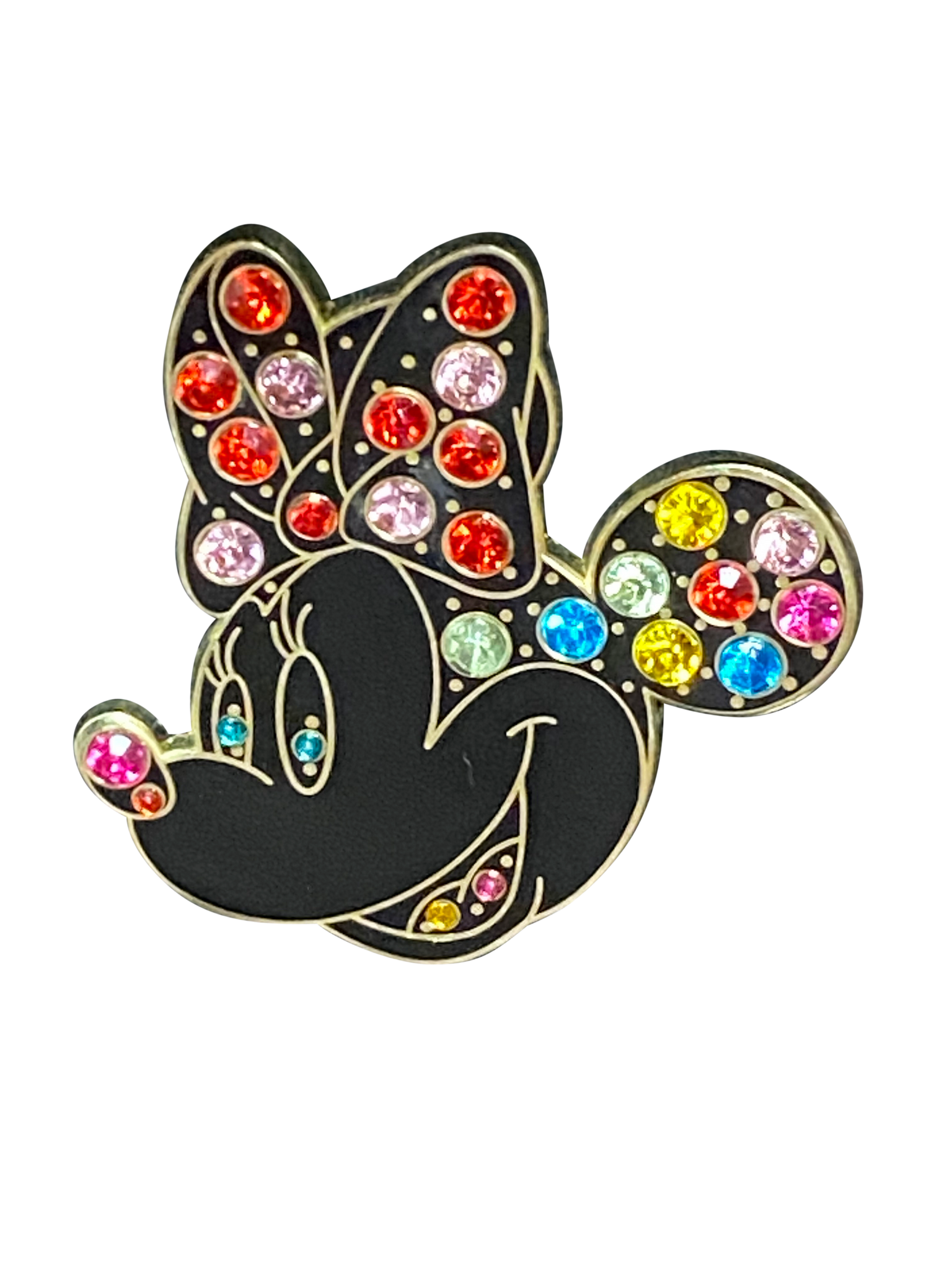 MINNIE FACE JEWELED BOW AND HAIR 79399 | BAG THREE
