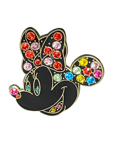 MINNIE FACE JEWELED BOW AND HAIR 79399 | BAG THREE