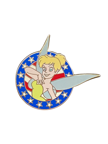 TINKER BELL AMERICAN FLAG CIRLCE