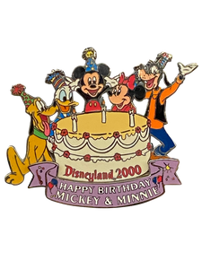 DISNEYLAND 2000 HAPPY BDAY MICKEY MINNIE 7 8 003057