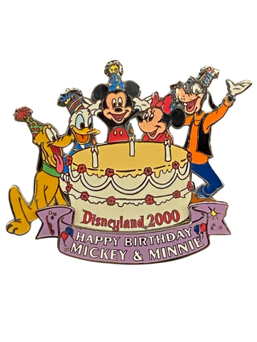 DISNEYLAND 2000 HAPPY BDAY MICKEY MINNIE 7 8 003057