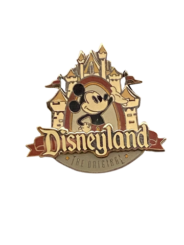 BROWN AND WHITE MICKEY DISNEYLAND ORIGINAL 7 8 003135