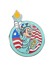 MINNIE STATUE OF LIBERTY PEACE LOVE MICKEY 7 9 013071