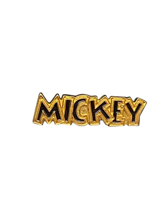 SMALL BLACK AND GOLD MICKEY SPELLED 7 9 002607
