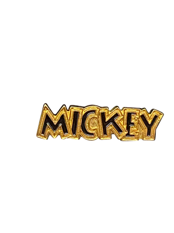SMALL BLACK AND GOLD MICKEY SPELLED 7 9 002607