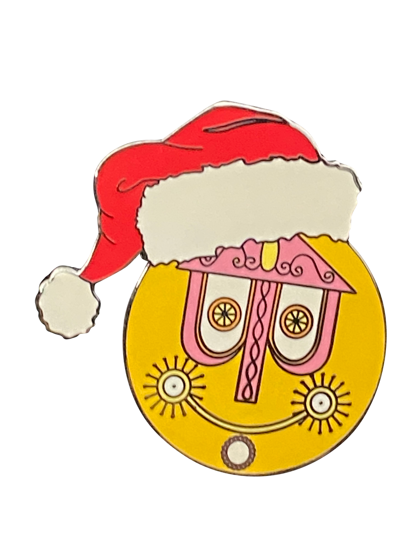SMALL WORLD CLOCK IN SANTA HAT 7 9 003276