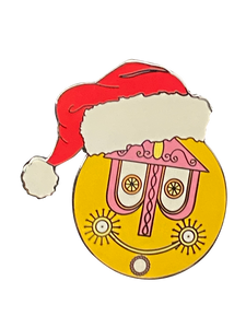 SMALL WORLD CLOCK IN SANTA HAT 7 9 003276