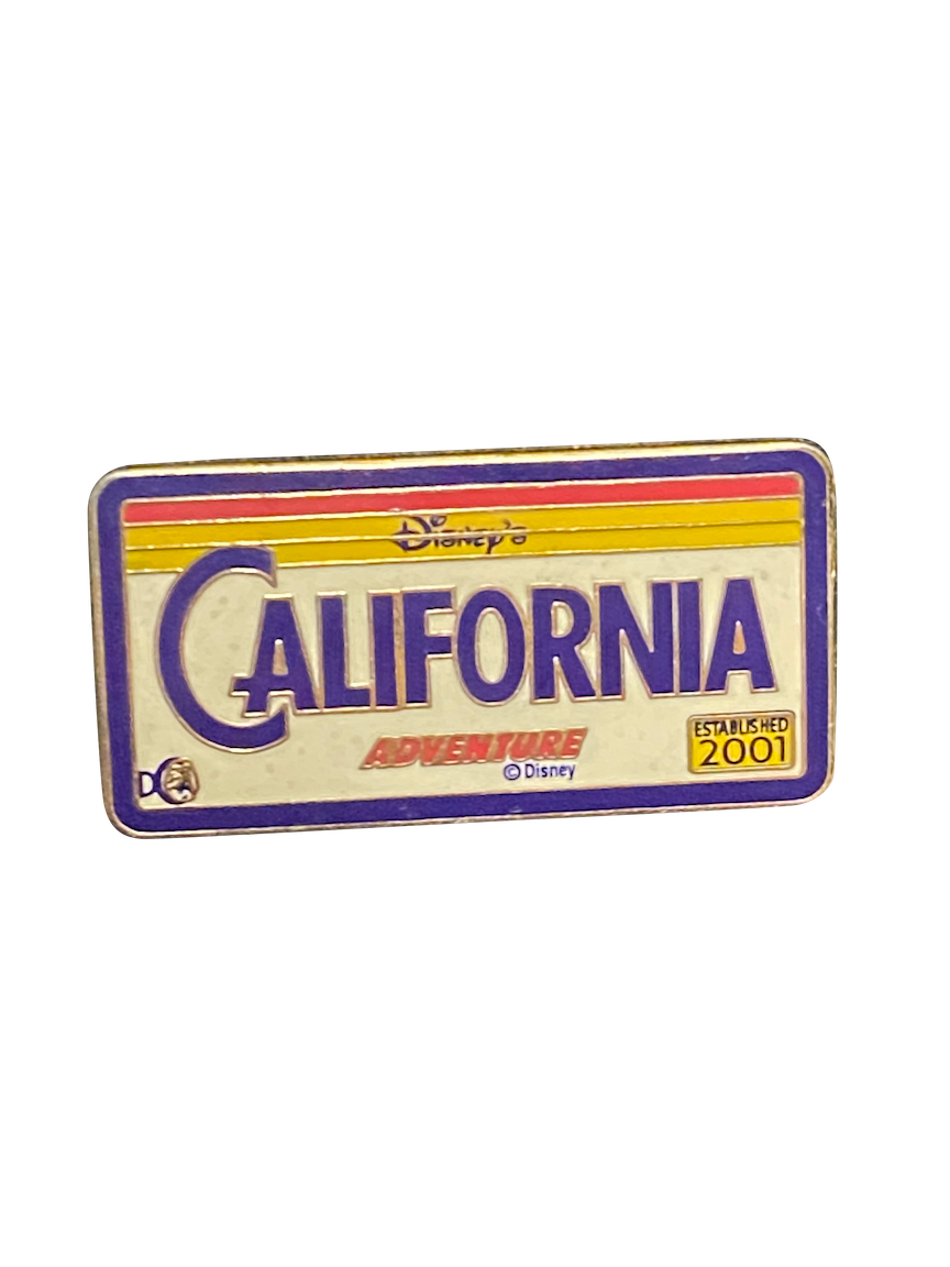CALIFORNIA ADVENTURE LICENSE PLATE 2001 8 1 004131