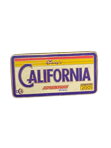 CALIFORNIA ADVENTURE LICENSE PLATE 2001 8 1 004131