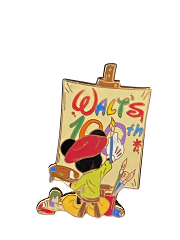 1702 MICKEY PAINTING WALT'S 100TH 9 2 LE 5000 004952