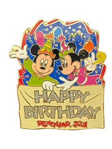 HAPPY BIRTHDAY DISNEYLAND 2001 MICK AND MINNIE 12 1 005863