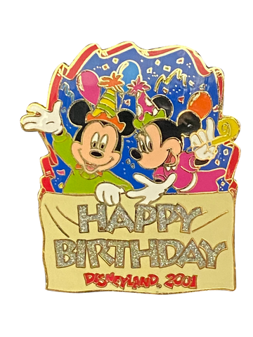 HAPPY BIRTHDAY DISNEYLAND 2001 MICK AND MINNIE 12 1 005863