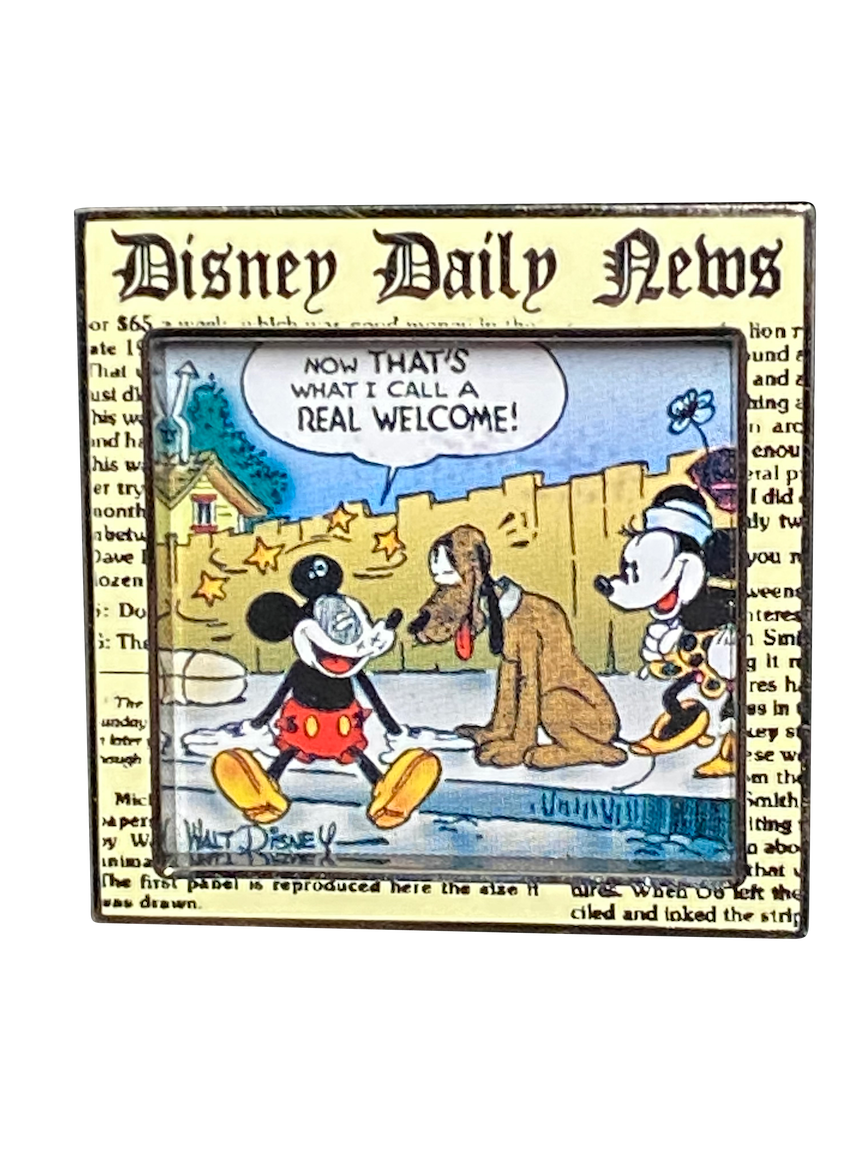 DISNEY DAILY NEWS MICKEY SITTING WITH PLUTO 12 2 004692