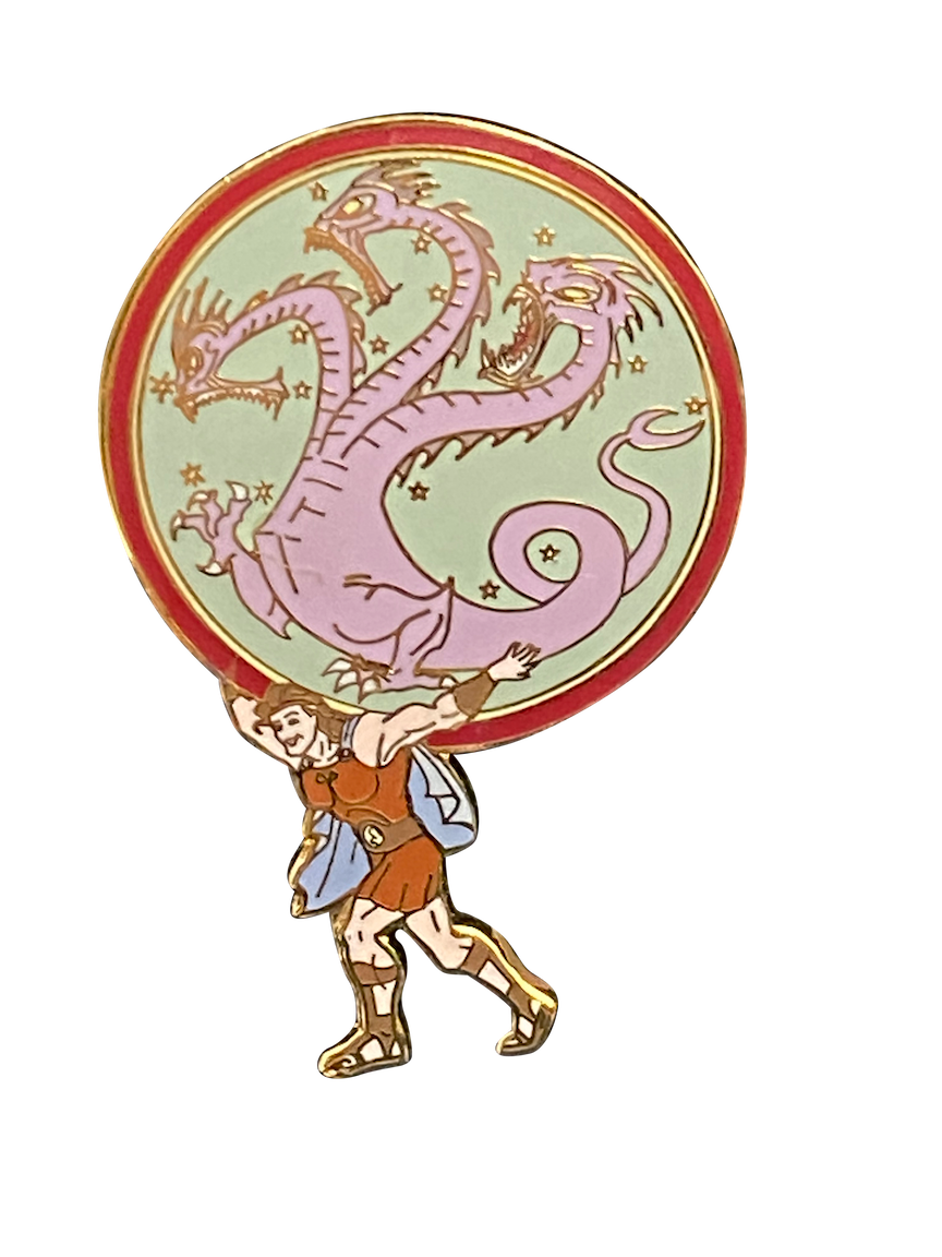 HERCULES HOLDING GONG OF THREE HEAD DRAGON 12 3 002419