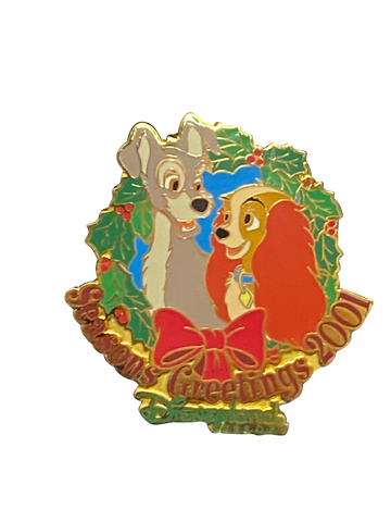 SEASONS GREETINGS 2001 LADY AND TRAMP 12 7 008464