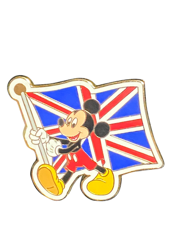 MICKEY HOLDING UNITED KINFDOM FLAG 13 7 051874