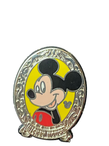 pin3324 MICKEY OVAL SILVER FRAME 14 6 085269