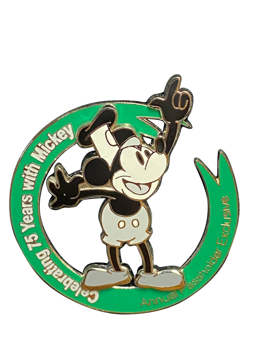 MICKEY 75 ANNUAL PASSHOLDER GREEN 15 4 L3 2000 030801