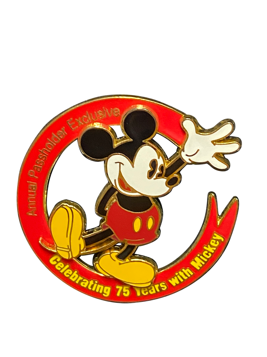 MICKEY 75 ANNUAL PASSHOLDER RED 15 4 L3 2000 031876