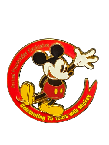 MICKEY 75 ANNUAL PASSHOLDER RED 15 4 L3 2000 031876