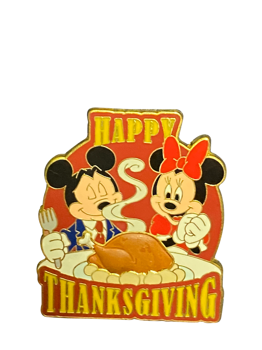 HAPPY THANKSGIVING MICKEY SMELLING TURKEY 17 5 065999